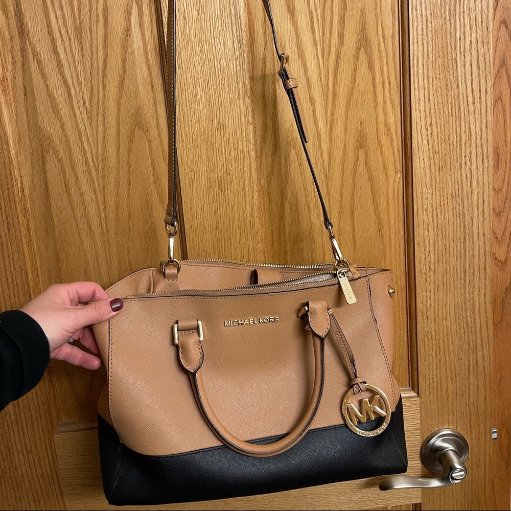 Michael Kors two tone Sutton satchel